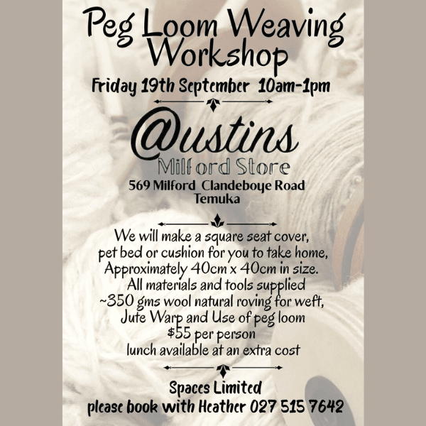 Peg loom weaving