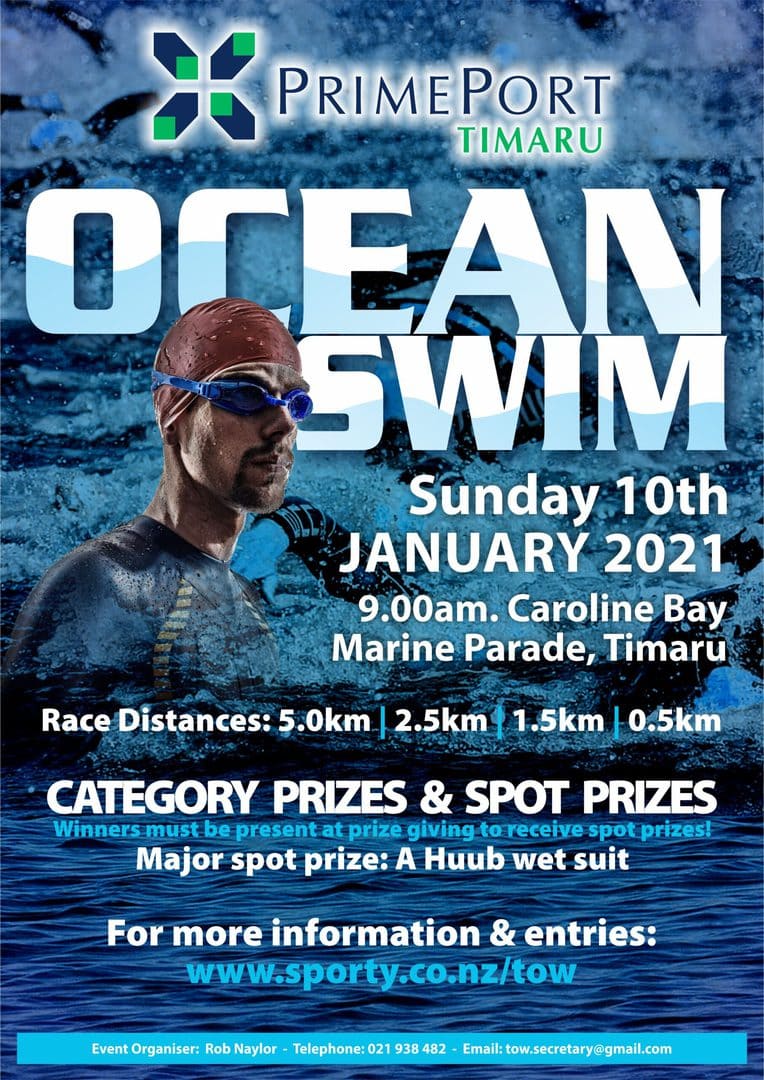 PrimePort Timaru Ocean Swim South Canterbury District site
