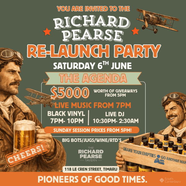 Richard Pearse re-launch party