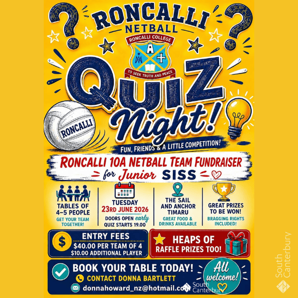 Roncalli Netball Quiz Night