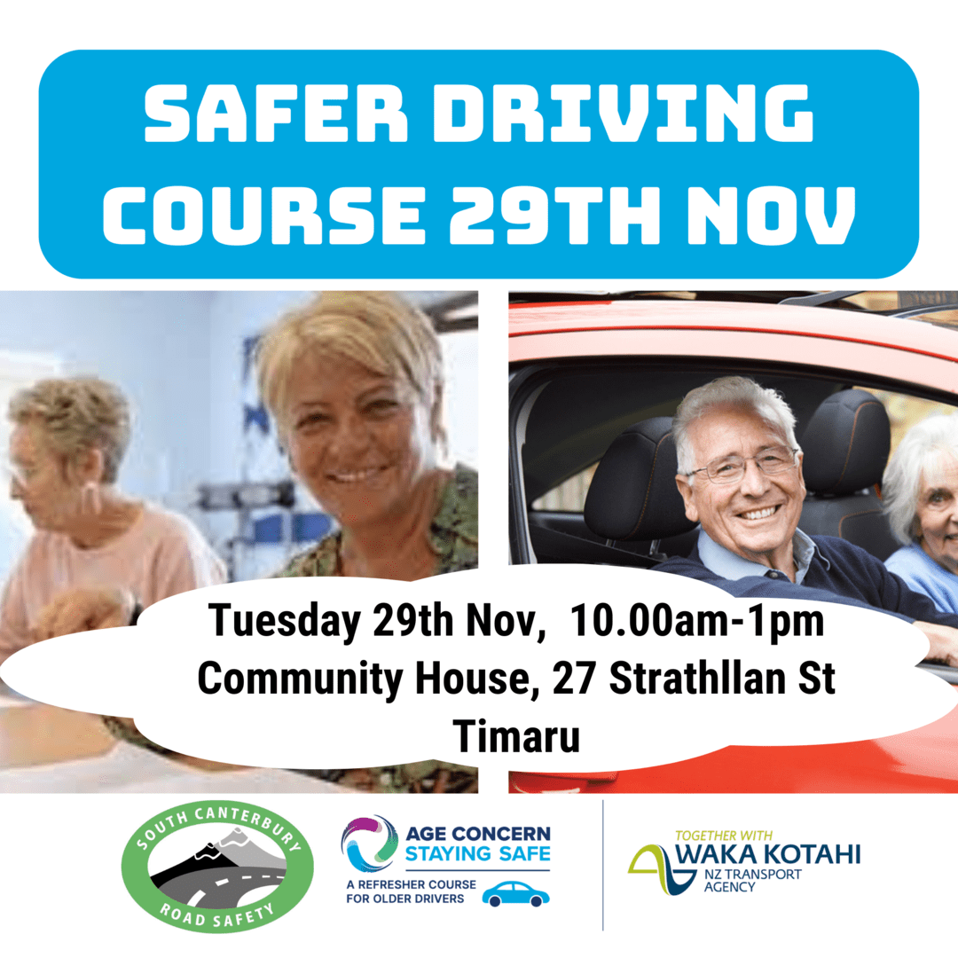 Staying Safe refresher driving course for older drivers South