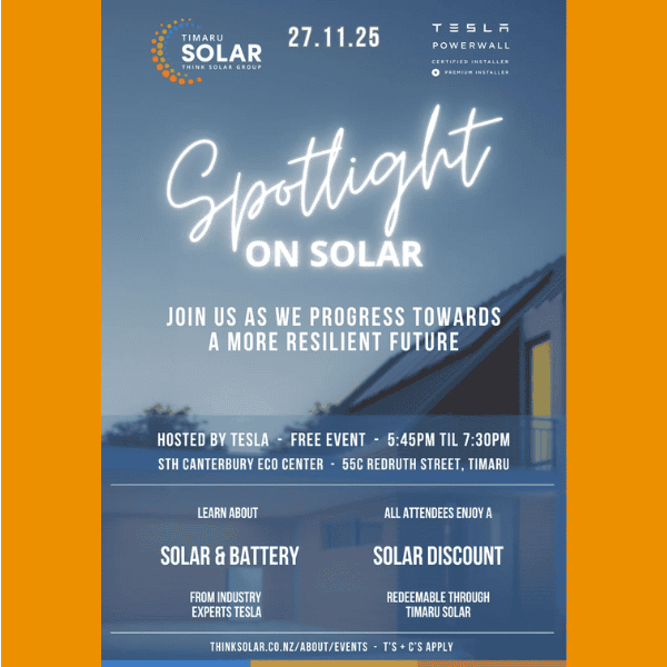 Color Solar Events Event: Spotlight on Solar - South Canterbury District Website