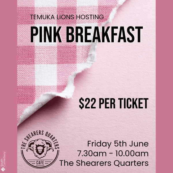 Temuka Lions Pink Breakfast