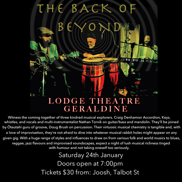 Event: The Back of Beyond @ The Lodge Theater Geraldine - South Canterbury