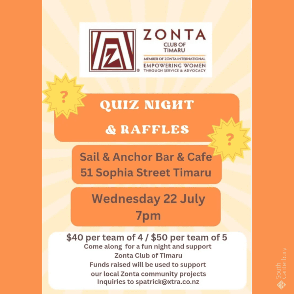 Zonta Quiz night and raffles